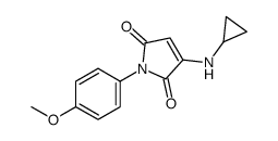 3-(cyclopropylamino)-1-(4-methoxyphenyl)pyrrole-2,5-dione Structure