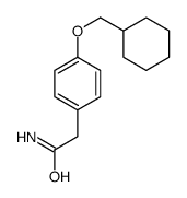 2-[4-(cyclohexylmethoxy)phenyl]acetamide Structure