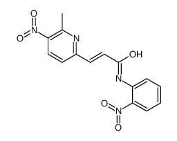 3-(6-methyl-5-nitropyridin-2-yl)-N-(2-nitrophenyl)prop-2-enamide Structure