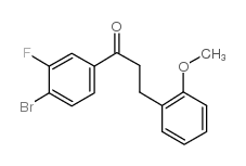 4'-BROMO-3'-FLUORO-3-(2-METHOXYPHENYL)PROPIOPHENONE Structure