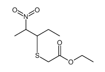 ETHYL 2-((2-NITROPENTAN-3-YL)THIO)ACETATE结构式