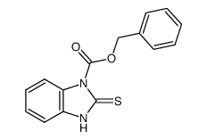 1-Benzyloxycarbonylbenzimidazoline-2-thione结构式