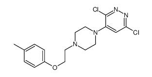 3,6-dichloro-4-[4-[2-(4-methylphenoxy)ethyl]piperazin-1-yl]pyridazine结构式