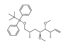 (3S,4R,5S,7S)-8-tert-butyldiphenylsilyloxy-4,5-dimethoxy-3,7-dimethyloct-1-ene Structure