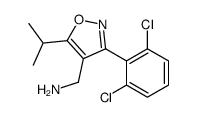 (3-(2,6-DICHLOROPHENYL)-5-ISOPROPYLISOXAZOL-4-YL)METHANAMINE结构式