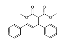 rac-dimethyl (1,3-diphenyl-2-propen-1-yl)malonate结构式