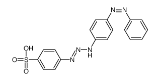 4-[(4-phenyldiazenylanilino)diazenyl]benzenesulfonic acid Structure