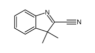 3,3-dimethyl-3H-indole-2-carbonitrile结构式