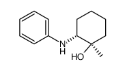 (1R,2R)-1-Methyl-2-phenylamino-cyclohexanol结构式