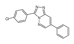 9-(4-chlorophenyl)-4-phenyl-1,2,7,8-tetrazabicyclo[4.3.0]nona-2,4,6,8- tetraene structure