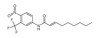 α.α.α-Trifluor-4'-nitro-m-(2-noneno)toluidid Structure