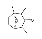 cis-exo-1,2,4-trimethyl-8-oxabicyclo[3.2.1]oct-6-en-3-one结构式