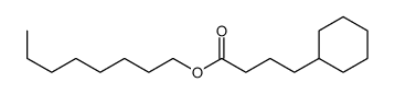 octyl 4-cyclohexylbutanoate Structure