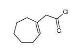 cyclohept-1-enyl-acetyl chloride Structure