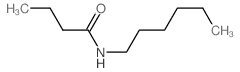 N-hexylbutyramide Structure