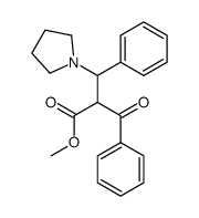 methyl 2-benzoyl-3-pyrrolidino-3-pheylpropionate结构式
