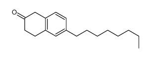 6-辛基-3,4-二氢萘-2(1h)-酮结构式