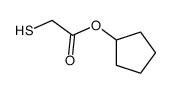 Acetic acid, mercapto-, cyclopentyl ester (9CI) Structure