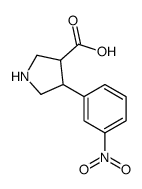 4-(3-nitrophenyl)pyrrolidine-3-carboxylic acid Structure