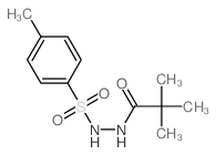 Propanoic acid,2,2-dimethyl-, 2-[(4-methylphenyl)sulfonyl]hydrazide结构式