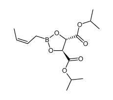 (4S,5S)-2-[(2Z)-2-butenyl]-1,3,2-dioxaborolane-4,5-dicarboxylic acid bis(1-methylethyl) ester Structure