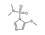 5-methylthio-N,N-dimethylimidazole-1-sulphonamide Structure