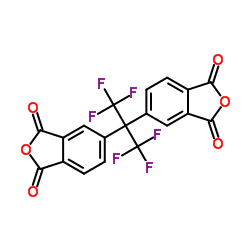 4,4'-(hexafluoroisopropylidene)diphthalicanhydride Structure