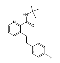 N-(1,1-Dimethylethyl)-3-[2-(4-Fluorophenyl)-Ethyl]-2-Pyridine Carboxamide Structure