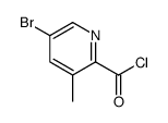 5-bromo-3-methylpyridine-2-carbonyl chloride Structure