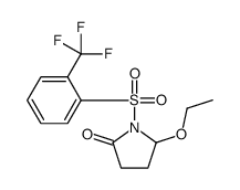 5-ethoxy-1-[2-(trifluoromethyl)phenyl]sulfonylpyrrolidin-2-one Structure