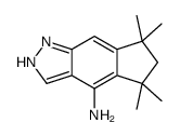 5,5,7,7-Tetramethyl-1,5,6,7-tetrahydrocyclopenta[f]indazol-4-amine, TECH structure