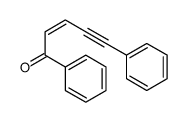 1,5-diphenylpent-2-en-4-yn-1-one结构式