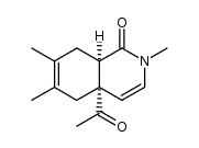 (4aS,8aR)-4a-acetyl-2,6,7-trimethyl-4a,5,8,8a-tetrahydroisoquinolin-1(2H)-one Structure