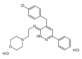 4-[(4-chlorophenyl)methyl]-N-(2-morpholin-4-ylethyl)-6-phenylpyridazin-3-amine,dihydrochloride Structure