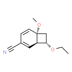 Bicyclo[4.2.0]octa-2,4-diene-3-carbonitrile, 8-ethoxy-6-methoxy-, (1alpha,6alpha,8alpha)- (9CI) structure