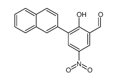 2-hydroxy-3-naphthalen-2-yl-5-nitrobenzaldehyde Structure