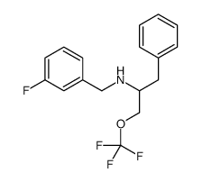 N-(3-Fluorobenzyl)-1-phenyl-3-(trifluoromethoxy)-2-propanamine结构式