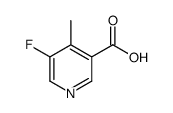 5-fluoro-4-Methylpyridine-3-carboxylic acid Structure