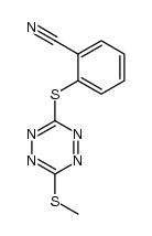 3-(2-Cyanphenylthio)-6-methylthio-1,2,4,5-tetrazin结构式