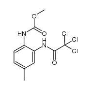 N-methoxycarbonyl-2-(2',2',2'-trichloroacetylamino)-4-methylaniline Structure