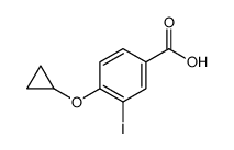 4-cyclopropyloxy-3-iodobenzoic acid Structure