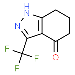 3-TRIFLUOROMETHYL-1,5,6,7-TETRAHYDRO-INDAZOL-4-ONE结构式