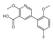 5-(5-fluoro-2-methoxyphenyl)-2-methoxypyridine-3-carboxylic acid Structure