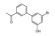 1-[3-(3-bromo-5-hydroxyphenyl)phenyl]ethanone Structure