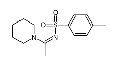 (NE)-4-methyl-N-(1-piperidin-1-ylethylidene)benzenesulfonamide结构式