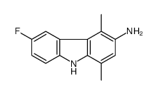 6-fluoro-1,4-dimethyl-9H-carbazol-3-amine结构式