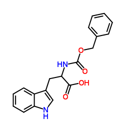 苯甲氧羰基-DL-色氨酸结构式