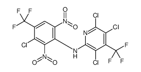 3,5,6-trichloro-N-[3-chloro-2,6-dinitro-4-(trifluoromethyl)phenyl]-4-(trifluoromethyl)pyridin-2-amine Structure