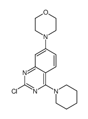 2-chloro-7-morpholin-4-yl-4-piperidin-1-yl-quinazoline结构式