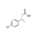 (S)-3-(4-Chlorophenyl)butanoic Acid Structure